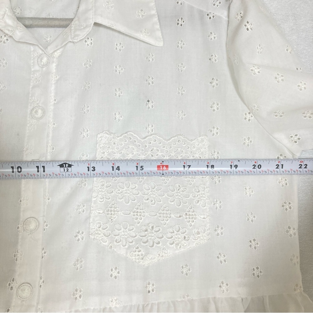 Vintage Bonnie Srauss  Maxi Dress Women's  Embroidered Size 10 White - Picture 10 of 16